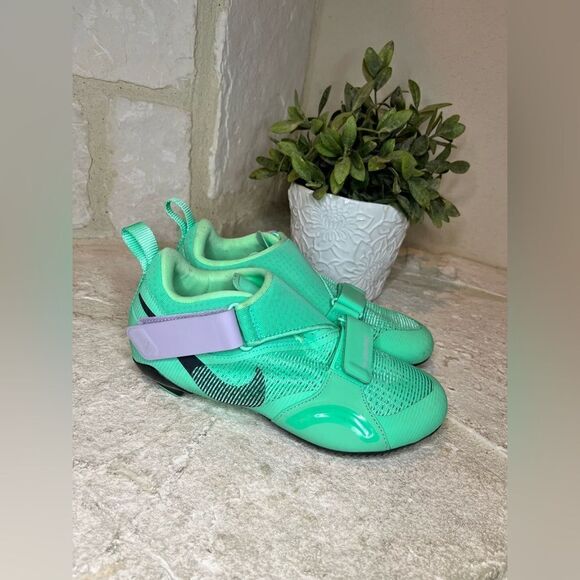 Nike SuperRep Green Glow cycling shoes sz 6.5 - Picture 2 of 5